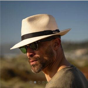 Stetson Cream Fedora with Black Band